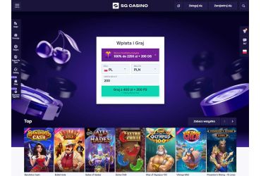 SG Casino - main page