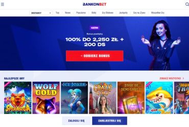 Bankonbet casino - main page